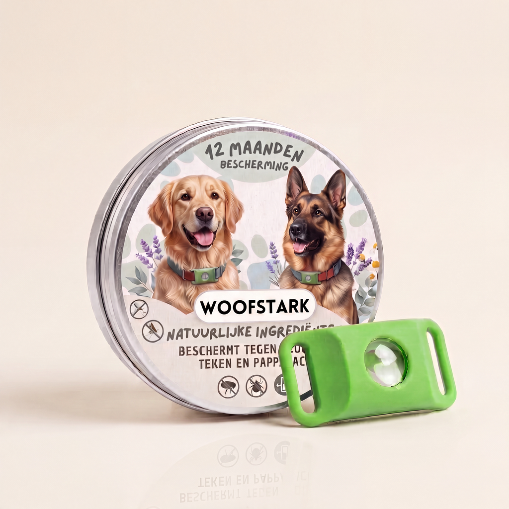 Woofstark Anti-Teek & Vlooien Tag | 12 Maanden Volledig Natuurlijk